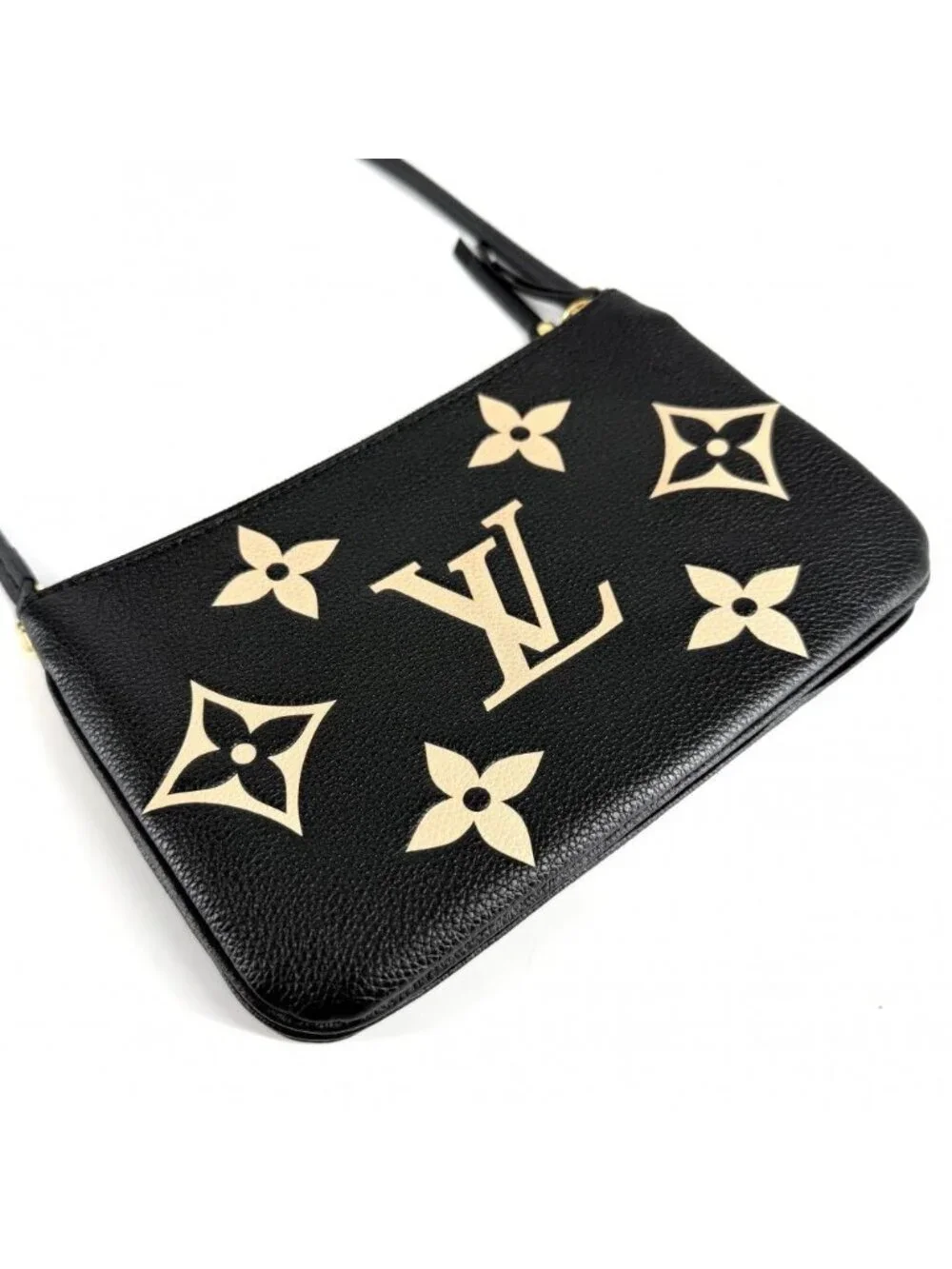 Louis Vuitton © Crossbody Black Beige Gold